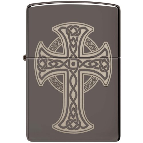      ZIPPO Classic 48614 Celtic Cross Design   Black Ice -     -     -,    