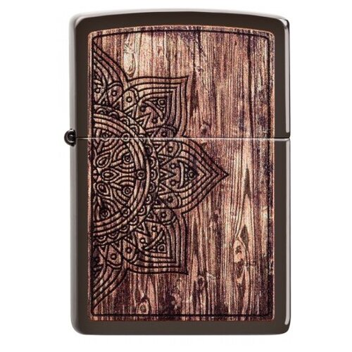   Zippo Classic   Wood Mandala Design Brown Matte 60  56.7    -     -,    