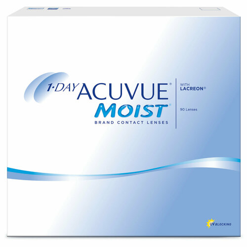     ACUVUE 1-DAY MOIST with Lacreon, 90 ., R 8,5, D +4,75   -     -,    