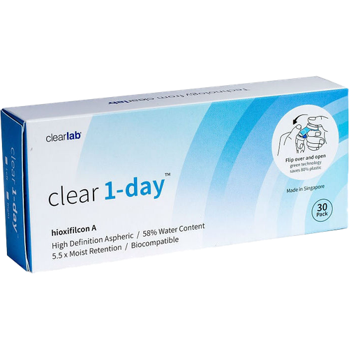     Clearlab Clear 1-day, 30 ., R 8,7, D +6, 1 .   -     -,    