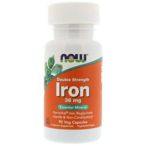   NOW Iron Chelate 36 mg 90 caps /    36  90    -     -,    