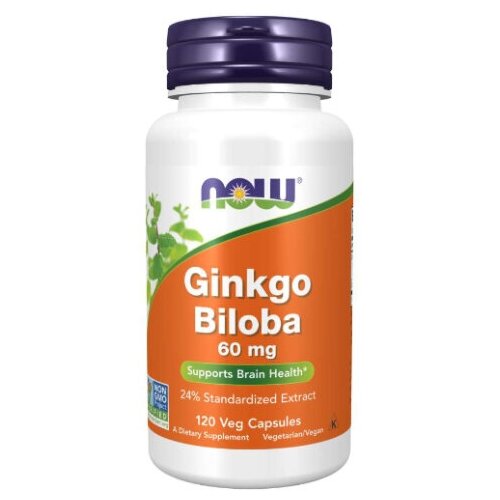   NOW Ginkgo Biloba 60 mg, 120 vcaps   -     -,    