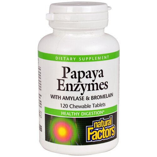    Natural Factors Papaya Enzymes with Amylase & Bromelain, 90 , 120 .   -     -,    