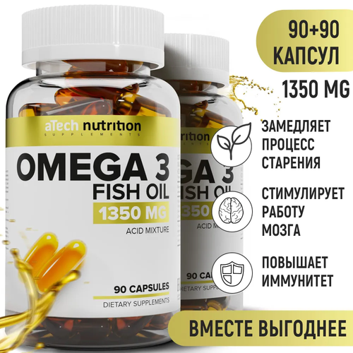    3 / Omega 3 aTech Nutrition, 90 + 90    -     -,    