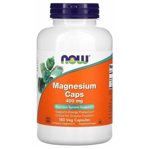   NOW Magnesium Caps 400 mg 180     -     -,    