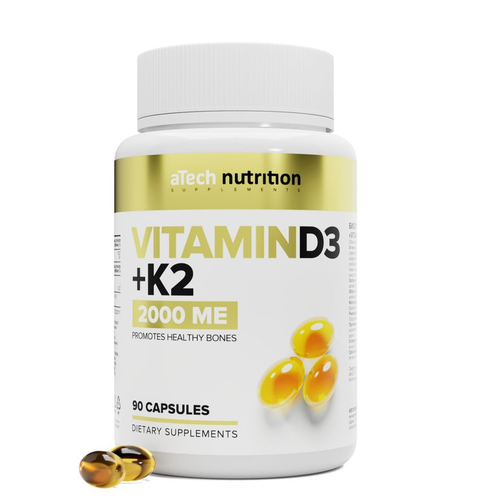    3 + 2 / VITAMIN D3+2 2000  250  aTech nutrition 90    -     -,    