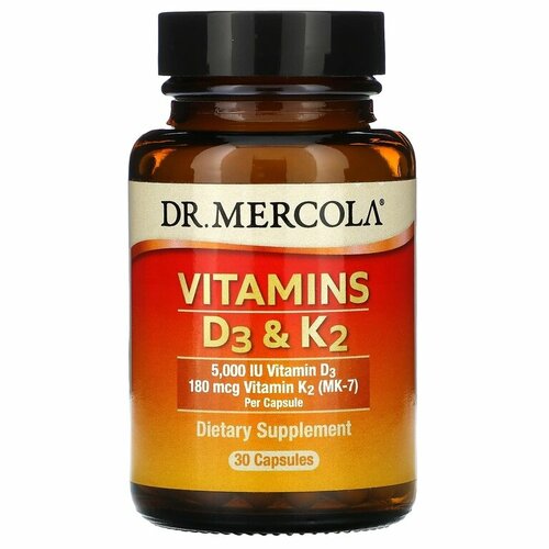    Dr. Mercola Vitamins D3 & K2, 30 .   -     -,    