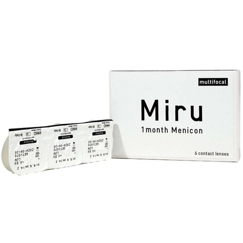     Menicon Miru 1month Multifocal, 6 ., R 8,6, D +2, ADD:    -     -,    