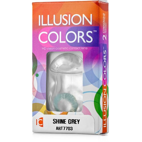     ILLUSION Colors Shine, 2 ., R 8,6, D -0,5, grey   -     -,    