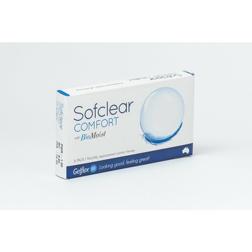     Gelflex Sofclear Comfort with BioMoist, 6 ., R 8,6, D -7,5,    -     -,    