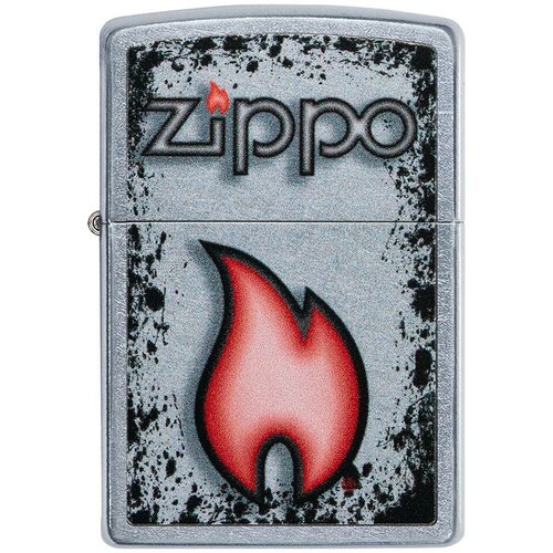      ZIPPO Classic 49576 Flame Design   Street Chrome -  ZIPPO   -     -,    