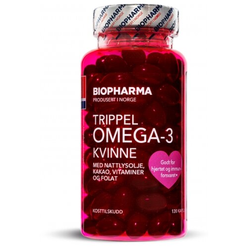   Biopharma Trippel Omega-3 Kvinne ., 155 , 120 .,    -     -,    