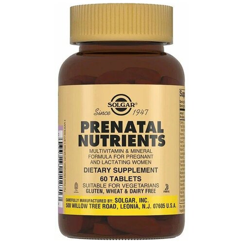   Solgar Prenatal Nutrients ., 150 , 60 .   -     -,    