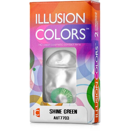     ILLUSION Colors Shine, 2 ., R 8,6, D -6, green   -     -,    