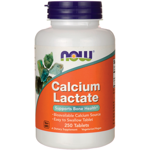    NOW Calcium Lactate, 260 , 250 .   -     -,    