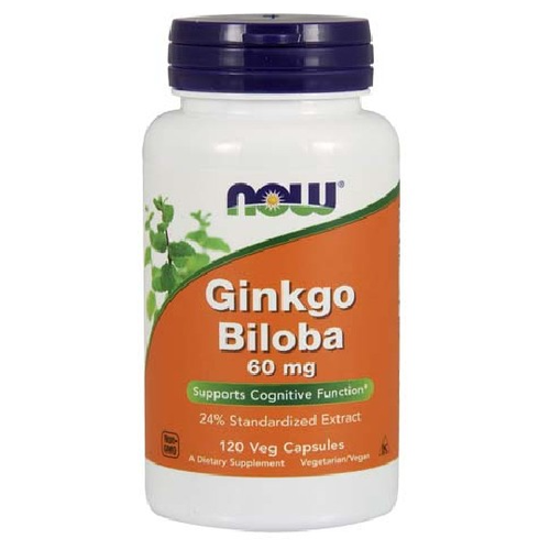   NOW Ginkgo Biloba 60 mg, 120 .   -     -,    