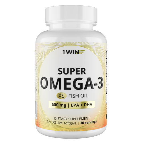    3    600 , 1WIN Super Omega-3 XS, 120    -     -,    