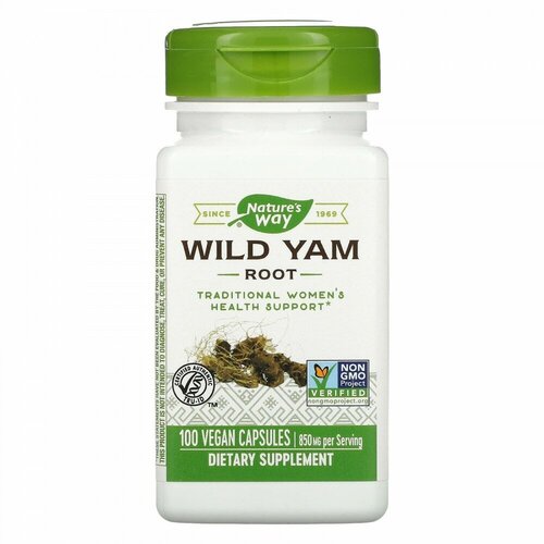   Nature s Way, Wild Yam Root, 425 mg, 100 Vegan Capsules   -     -,    