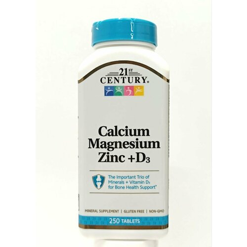    Calcium Magnesium Zinc + D3  21 st Century, 250      -     -,    