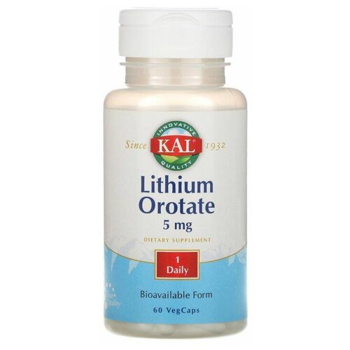    KAL Lithium Orotate, 60 , 5 , 60 .   -     -,    