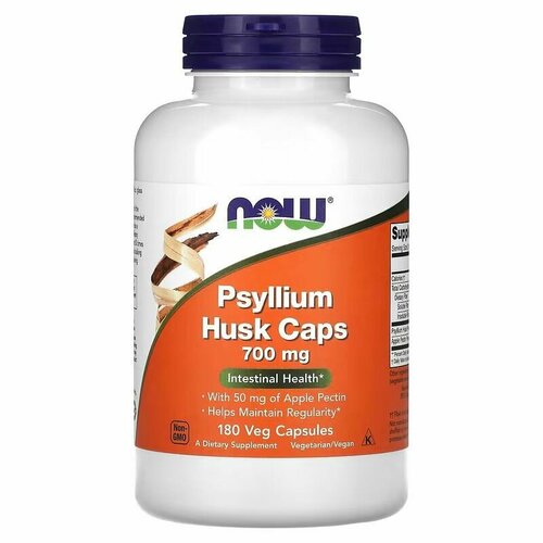      , Psyllium Husk Caps, NOW, 700 , 180    -     -,    