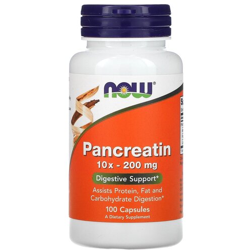    NOW Pancreatin 10X, 80 , 80 , 200 , 100 .   -     -,    