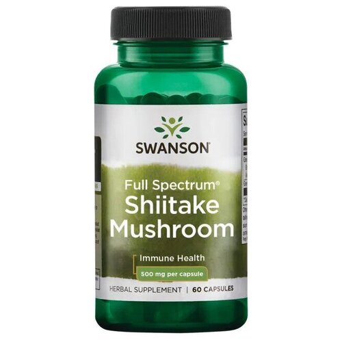   Swanson Shiitake Mushroom 500 mg Full Spectrum (  500 ) 60  (Swanson)   -     -,    