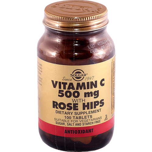   Solgar Vitamin C with Rose Hips ., 500 , 100 , 100 .   -     -,    