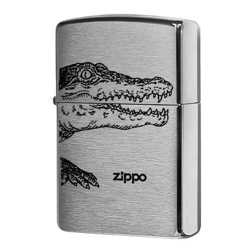      ZIPPO 200 Alligator   Brushed Chrome -    -     -,    