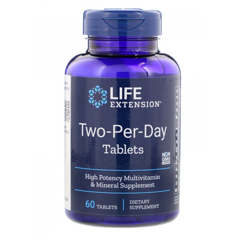   Two Per Day Multivitamin     Life Extension 60    -     -,    