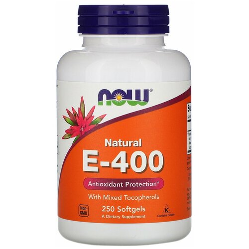    NOW Natural E-400 with Mixed Tocopherols, 240 , 250 , 400 , 250 .   -     -,    