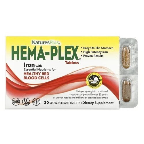   Nature's Plus Hema-Plex Slow-Release .   -     -,    