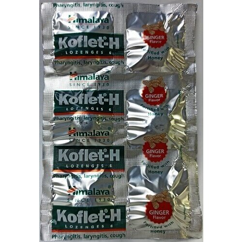      (  ) Koflet-H Lozenges Ginger Himalaya 6 .   -     -,    