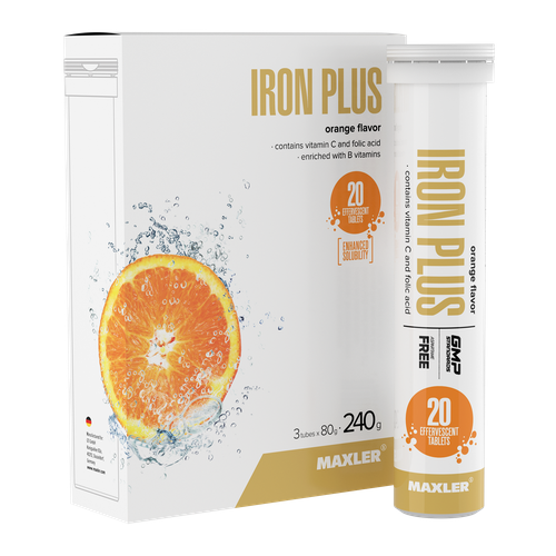      B +     Maxler Iron Plus Effervescent (320) .    -     -,    