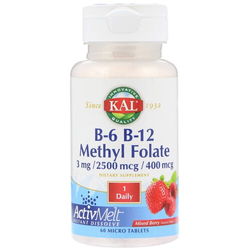     KAL B-6 B-12 Methyl Folate, 60 , 60 .   -     -,    