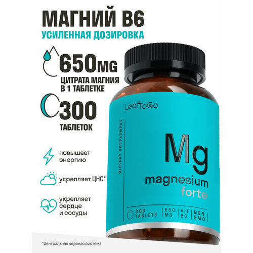   LeafToGo,   650 + B6, Magnesium Citrate 300 , /,        -     -,    