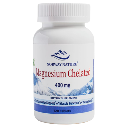    Norway Nature Magnesium Chelated, 400 , 120 .   -     -,    