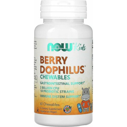   NOW Berry Dophilus Kids 60 chewables /     60     -     -,    