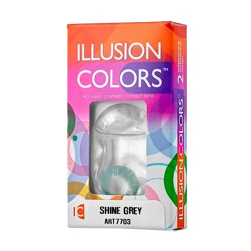     ILLUSION Colors Shine, 2 ., R 8,6, D 0, grey   -     -,    