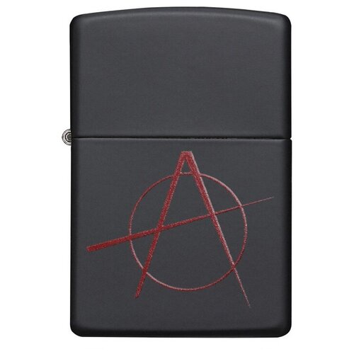      ZIPPO 20842 Anarchy Symbol   Black Matte -     -     -,    