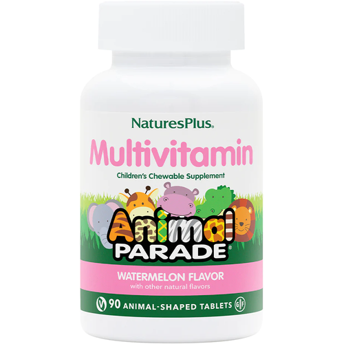   NaturesPlus Source of Life Animal Parade Children's Chewable Multi-Vitamin & Mineral Supplement  90       -     -,    