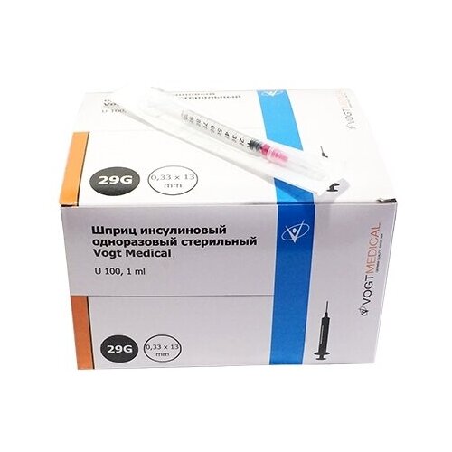     VOGT MEDICAL U-100 , 13  x 0.33 , : 29G, 1 , 100 .   -     -,    