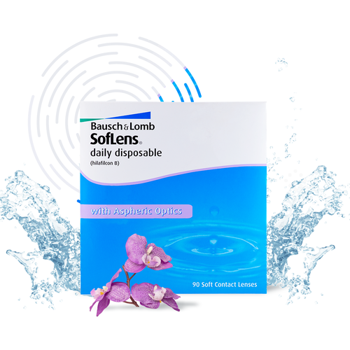     Bausch & Lomb Soflens Daily Disposable, 90 ., R 8,6, D -6   -     -,    