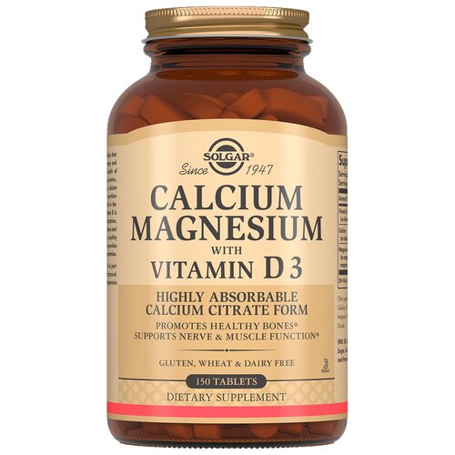   Solgar Calcium Magnesium with Vitamin D3 ., 200 , 150 .   -     -,    