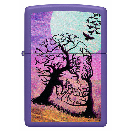      ZIPPO Classic 48638 Skull Tree   Purple Matte -     -     -,    