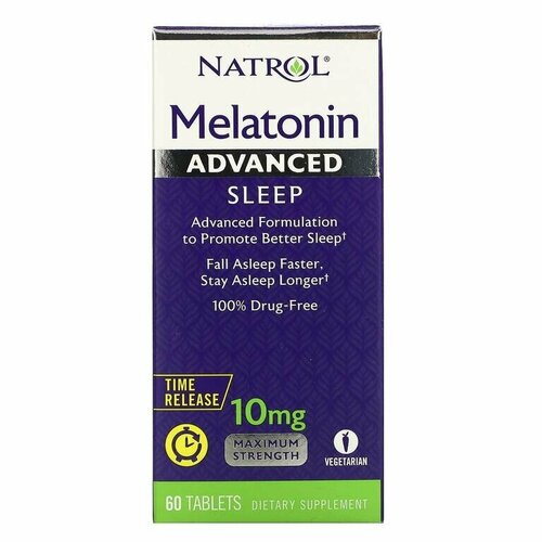    Natrol Melatonin Advanced Sleep Time Release, 10 , 60 .   -     -,    