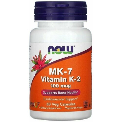   NOW Vitamin K-2 (MK7) 100 mcg 60 vcaps   -     -,    