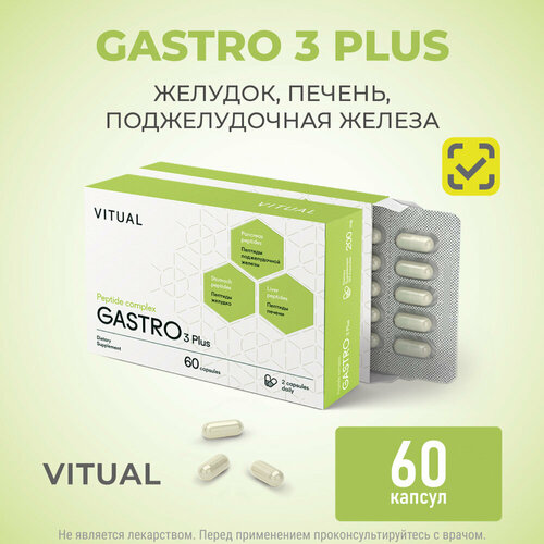      3  (  ) Gastro 3 Plus Khavinson Peptides, 60    -     -,    