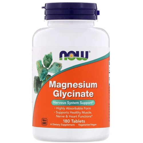    NOW Magnesium Glycinate, 200 , 250 , 180 .   -     -,    