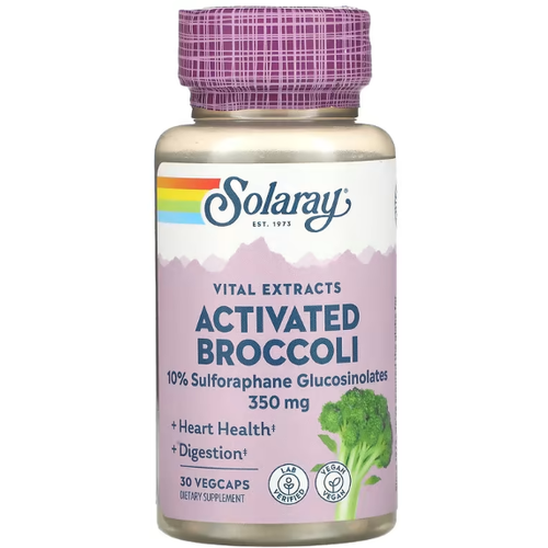   Solaray Activated Broccoli 350 mg (10% Sulforaphane Glucosinolates) 30   (Solaray)   -     -,    